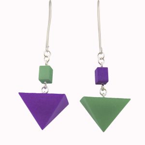 Fluorite Molecular Earrings